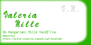 valeria mille business card